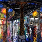 Elevated Highway With Gas Station