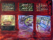 Parking Garage With Elevator Lift