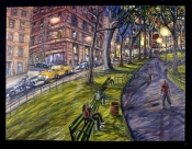 Washingtom Square Park With Side Street